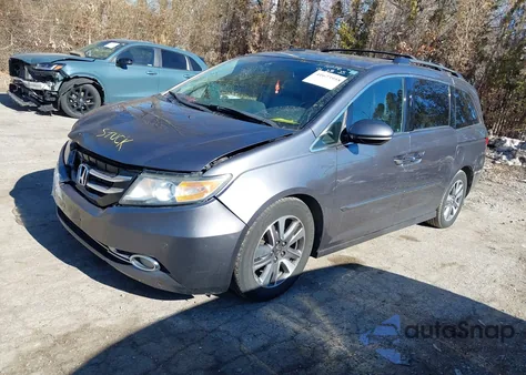 2014 Honda Odyssey Touring/Touring Elite from USA, damaged, VIN 5FNRL5H92EB085432
